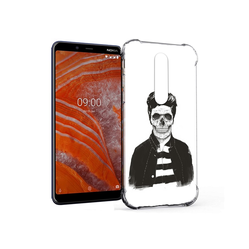 

Чехол MyPads Tocco для Nokia 3.1 Plus скелет (PT121397.96.604), Прозрачный, Tocco