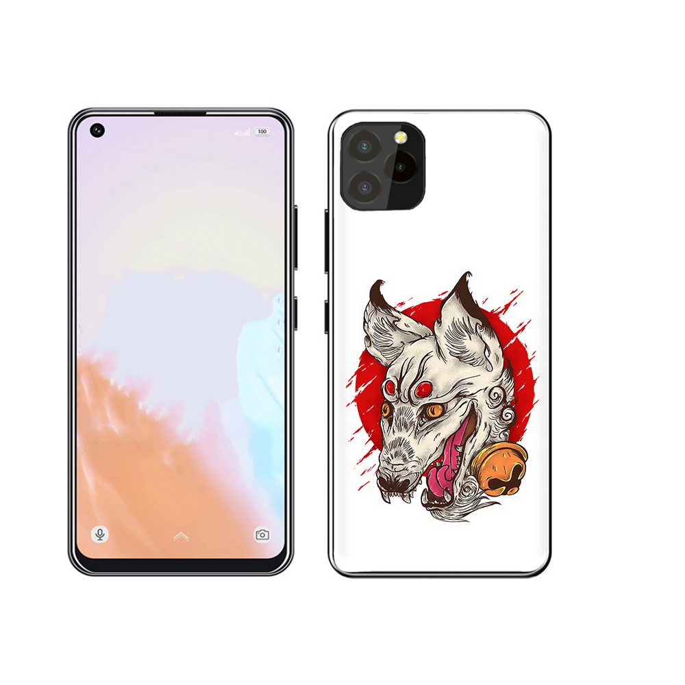

Чехол MyPads Tocco для Oukitel C21 Pro страшная собака, Прозрачный, Tocco