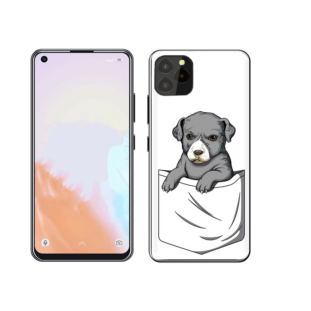 

Чехол MyPads Tocco для Oukitel C21 Pro собачка в кармане, Прозрачный, Tocco