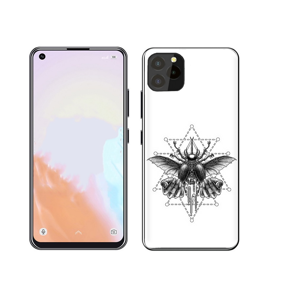 

Чехол MyPads Tocco для Oukitel C21 Pro скарабей, Прозрачный, Tocco