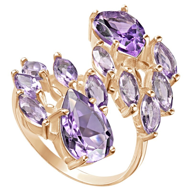 

Кольцо из серебра с аметистом р., LAZURIT-ONLINE 836403, 836403