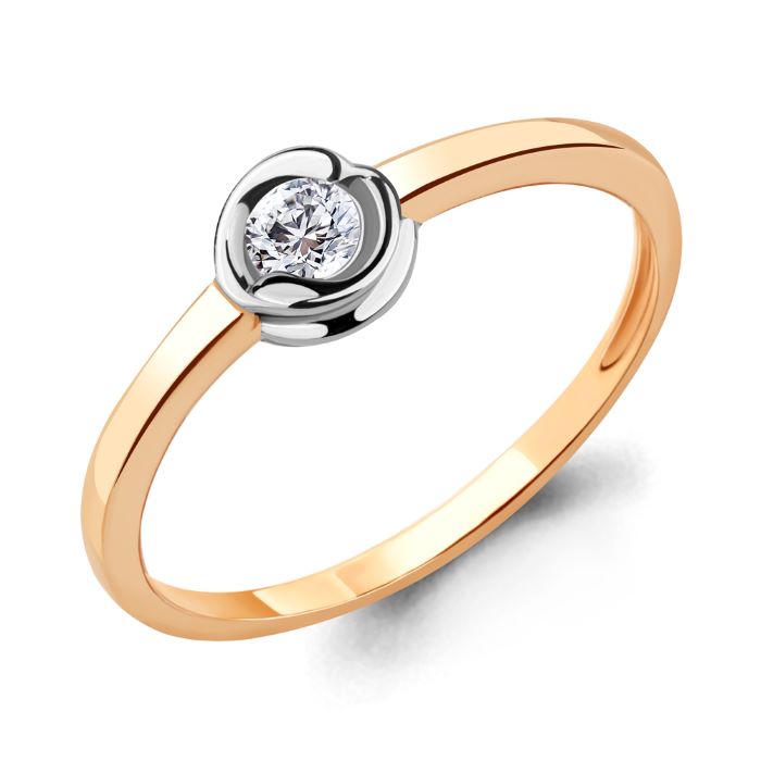 

Кольцо из золота р.  Aquamarine 962420, бриллиант, 962420