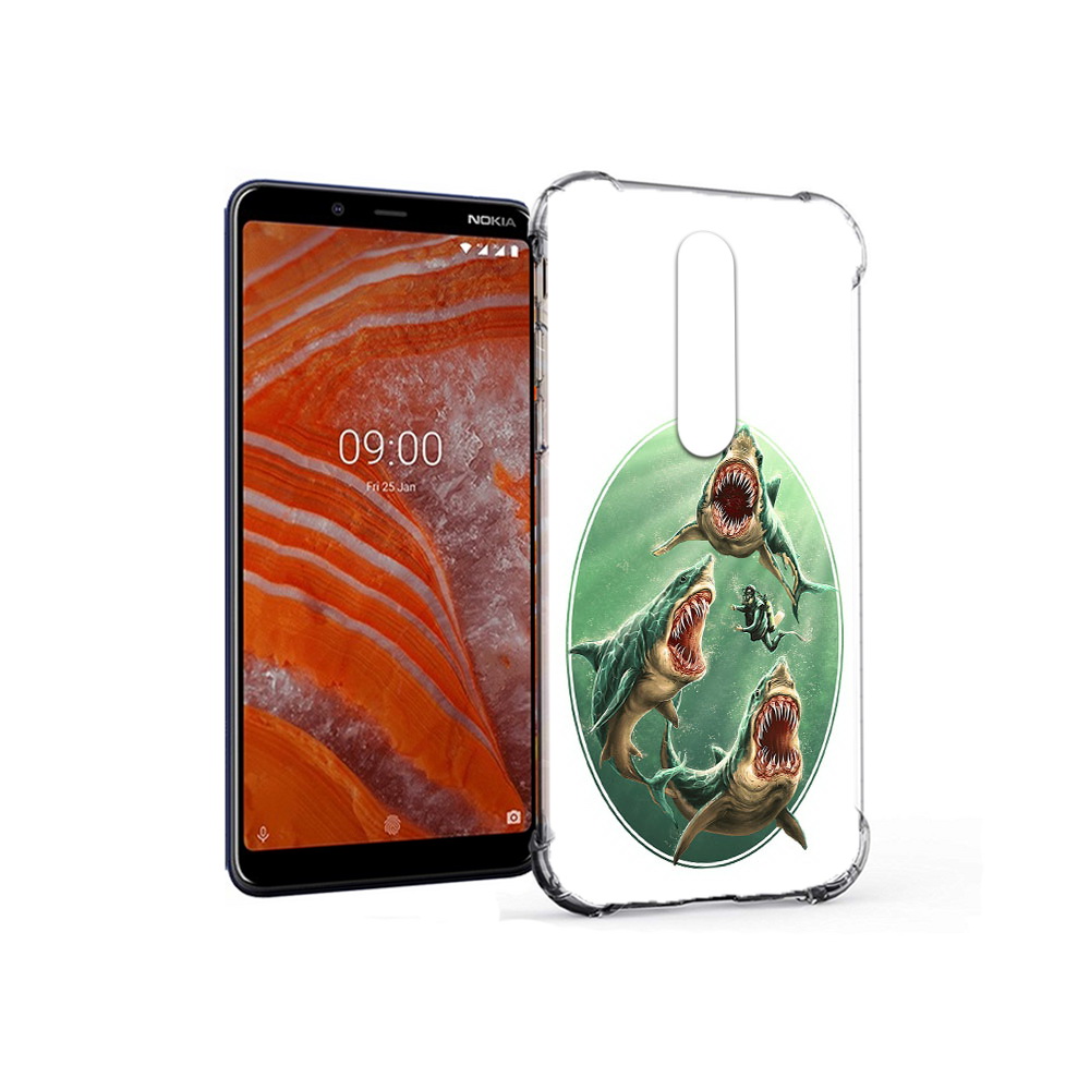 

Чехол MyPads Tocco для Nokia 3.1 Plus синяя бездна (PT121397.96.600), Прозрачный, Tocco