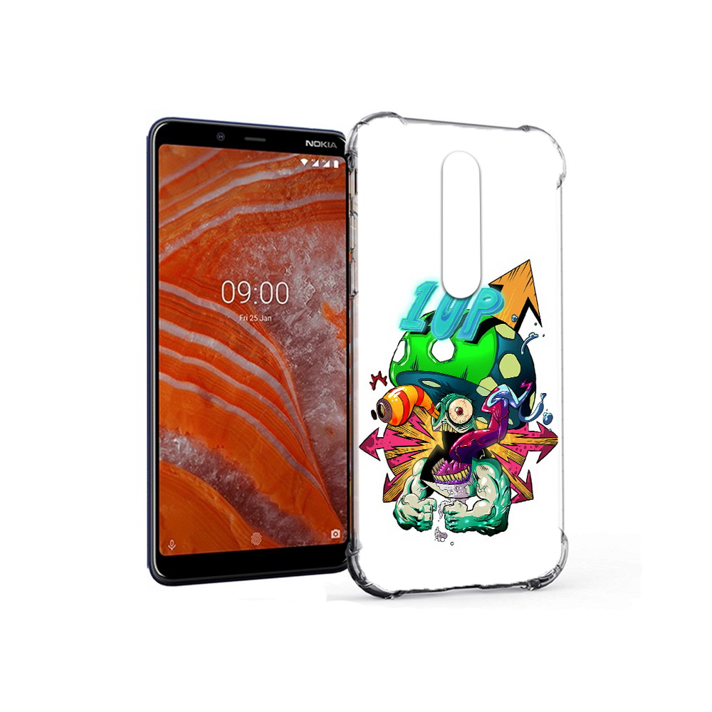 

Чехол MyPads Tocco для Nokia 3.1 Plus сильный гриб абстракция (PT121397.96.599), Прозрачный, Tocco