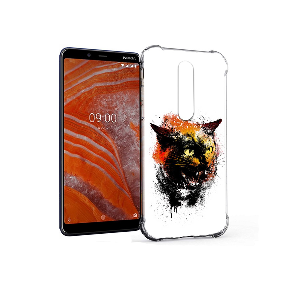 

Чехол MyPads Tocco для Nokia 3.1 Plus сиамский кот (PT121397.96.598), Прозрачный, Tocco