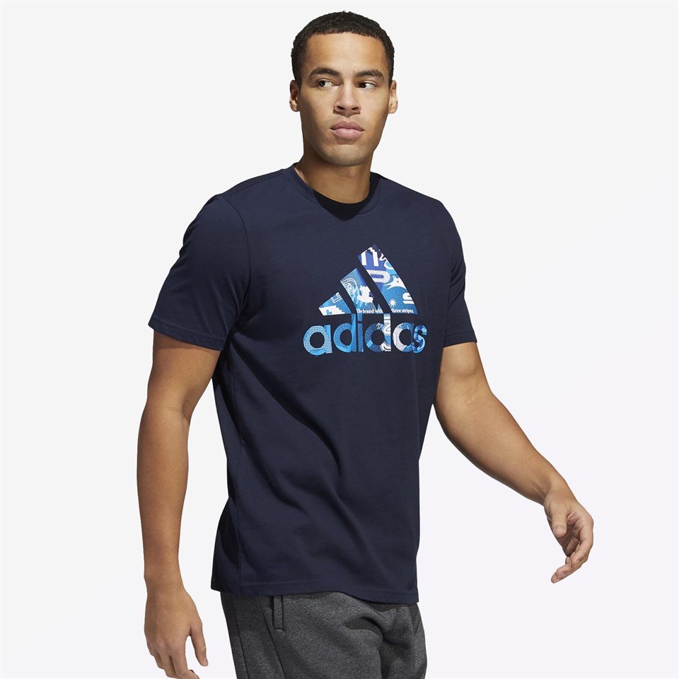 

Футболка мужская Adidas HE4823 синяя L, HE4823