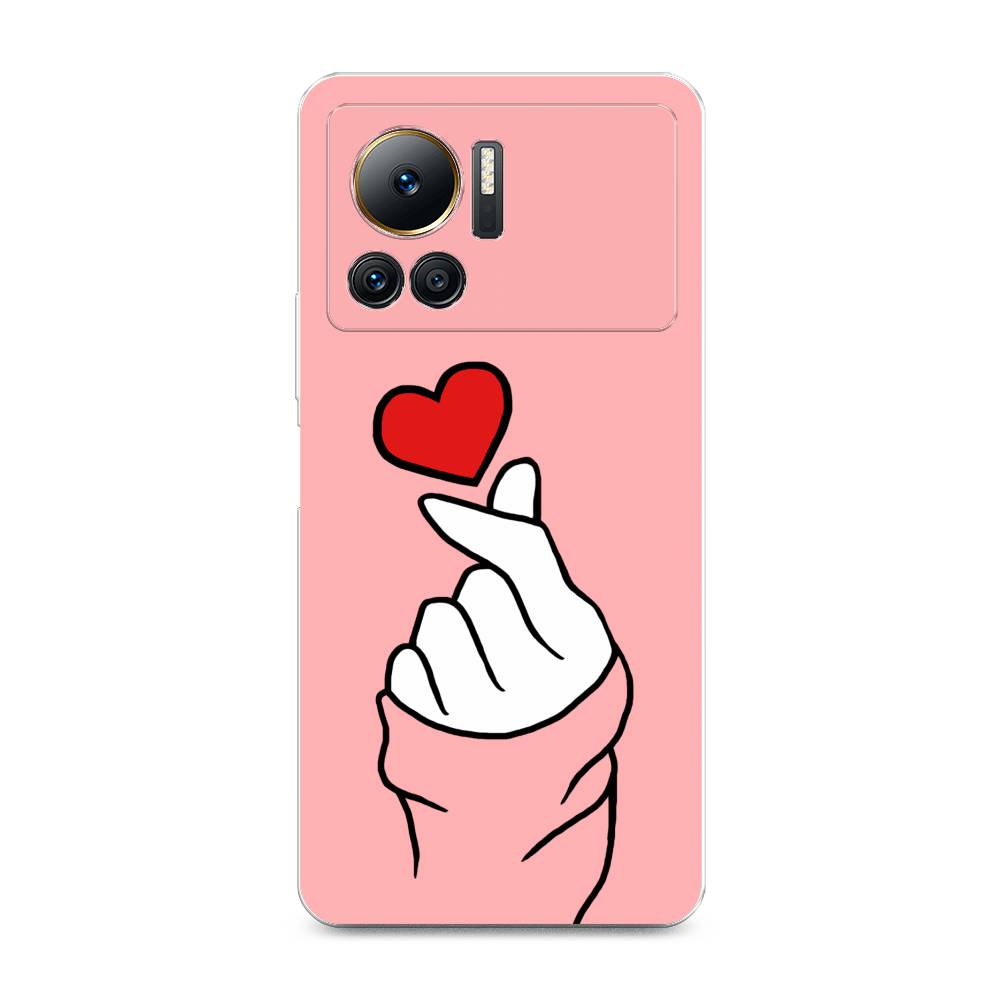 

Силиконовый чехол "Милое сердечко" для Infinix Note 12 VIP, Розовый, 3101950-7