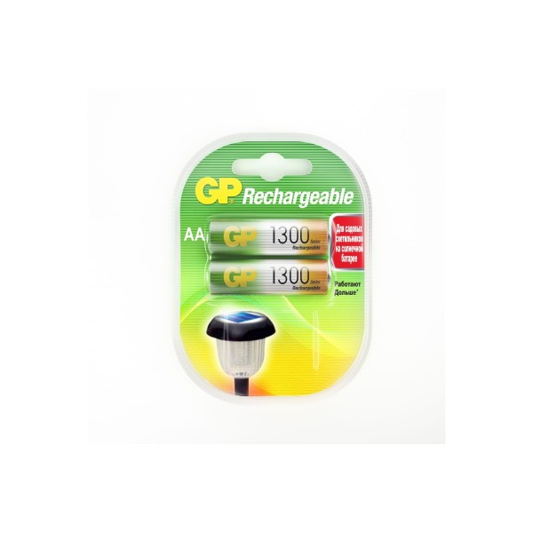

Перезаряжаемые аккумуляторы GP 130AAHC AA, емкость 1300 мАч - 2 шт 130AAHC-2DECRC2