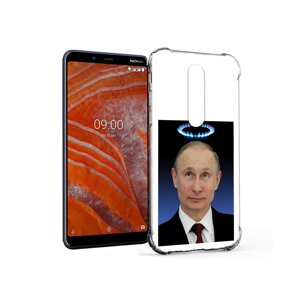 

Чехол MyPads Tocco для Nokia 3.1 Plus святой газ (PT121397.96.594), Прозрачный, Tocco