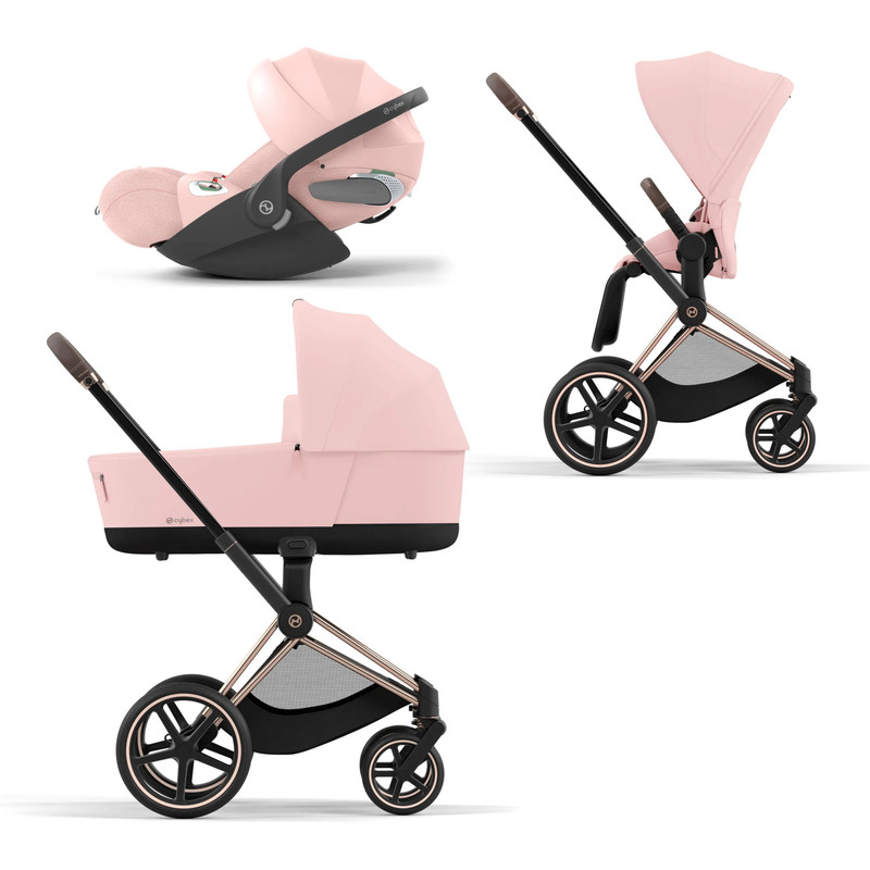 Коляска детская Cybex Priam-4-mix-3-1 СР4-3-1-RoseGold-PeachPink