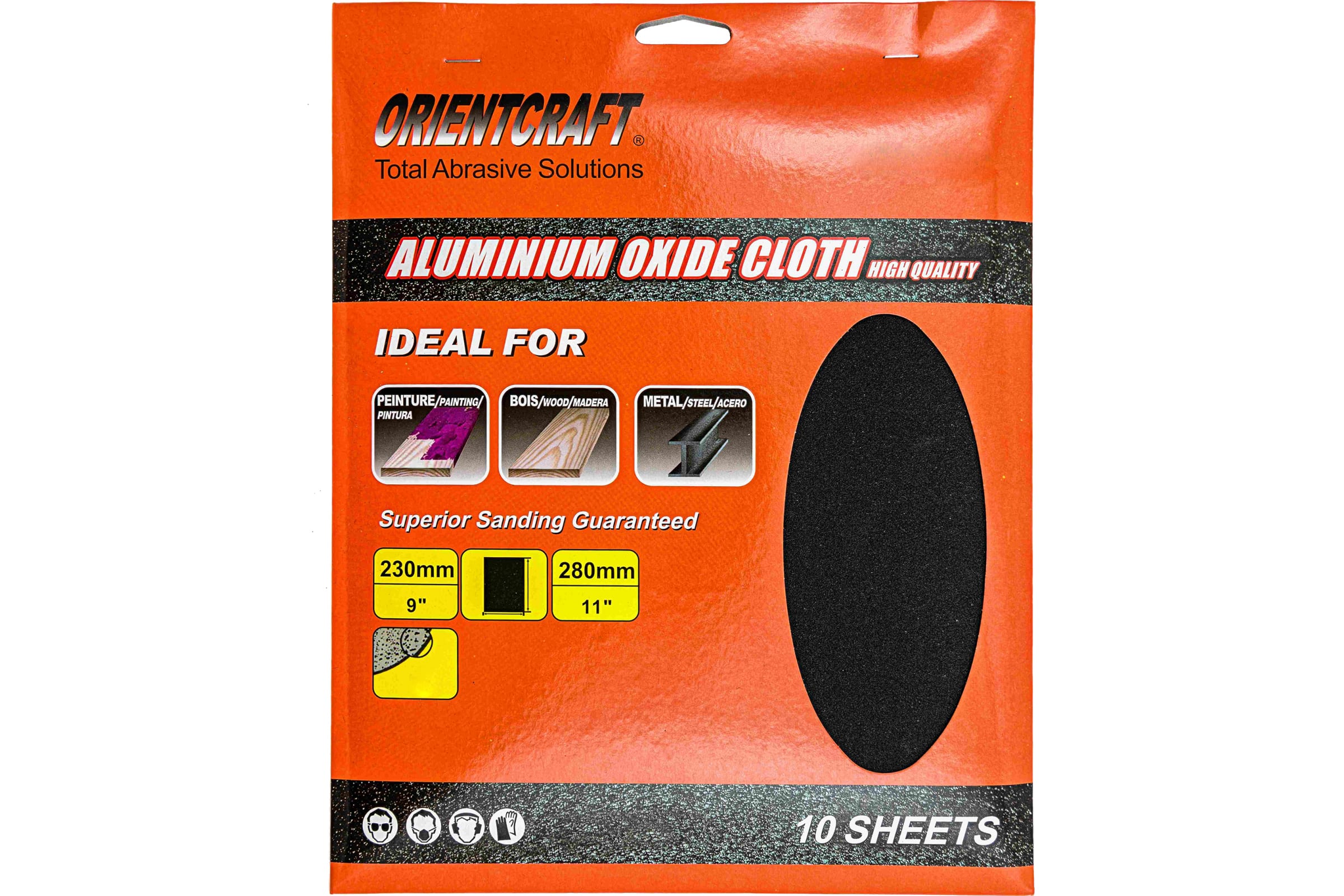 

Orientcraft Бумага наждачная P80 230x280 уп. 10 шт тканевая AOC230280P80