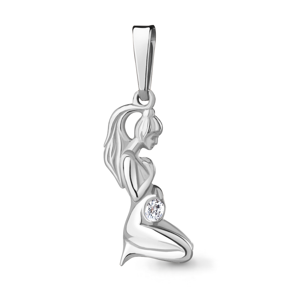 

Кулон из серебра с фианитом Aquamarine Aquamarine 24493А_925_р, 24493А_925_р