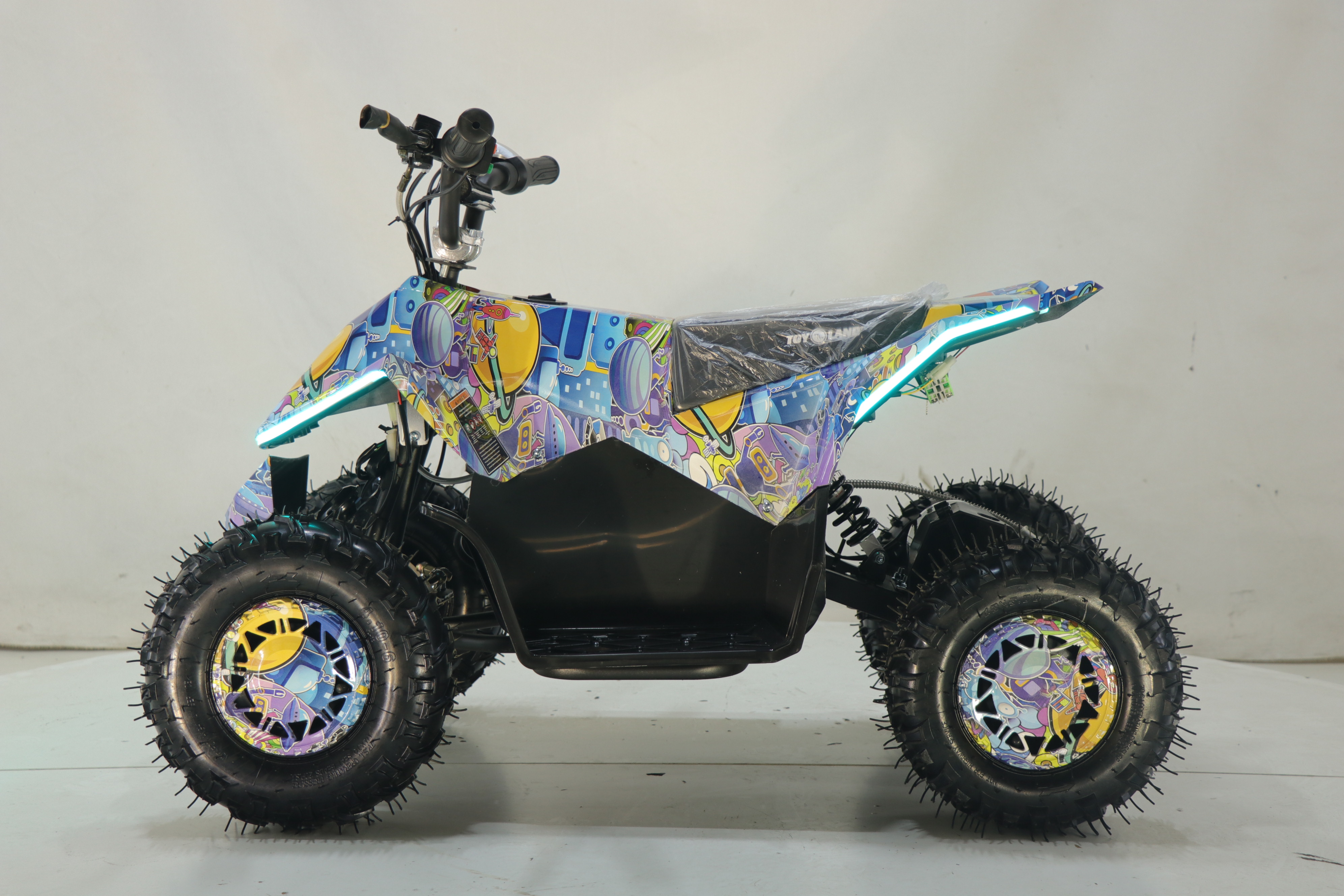 Электроквадроцикл Toyland ATV-2E 36V 1000W Мульти зеленый Multi 9