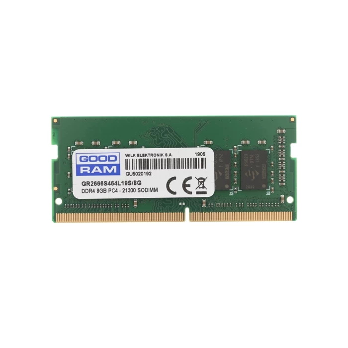 

Оперативная память Goodram GR2666S464L19S/8G (GR2666S464L19S/8G), DDR4 1x8Gb, 2666MHz, GR2666S464L19S/8G