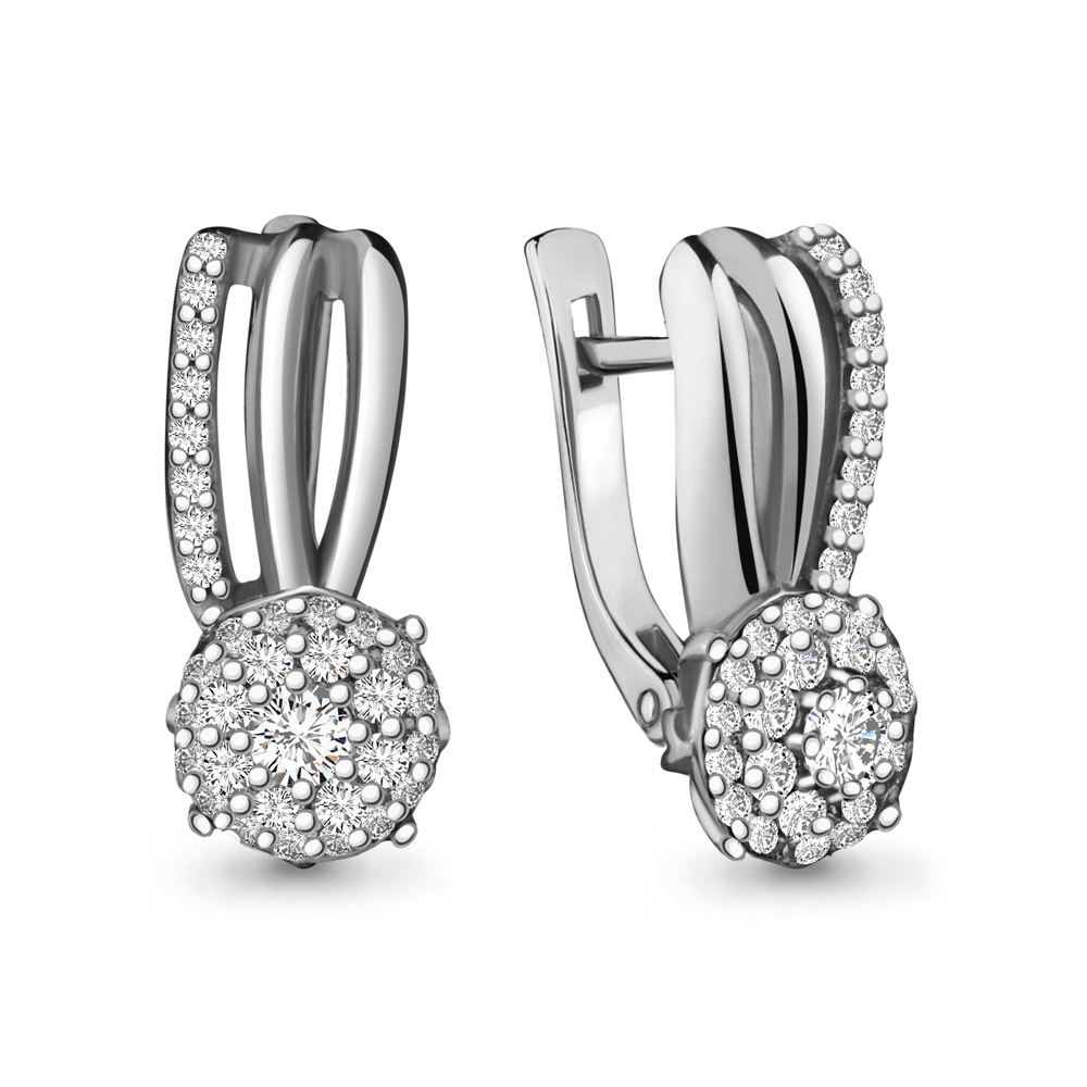 

Серьги из белого золота с бриллиантом Aquamarine Aquamarine 941979А_585_бз, 941979А_585_бз