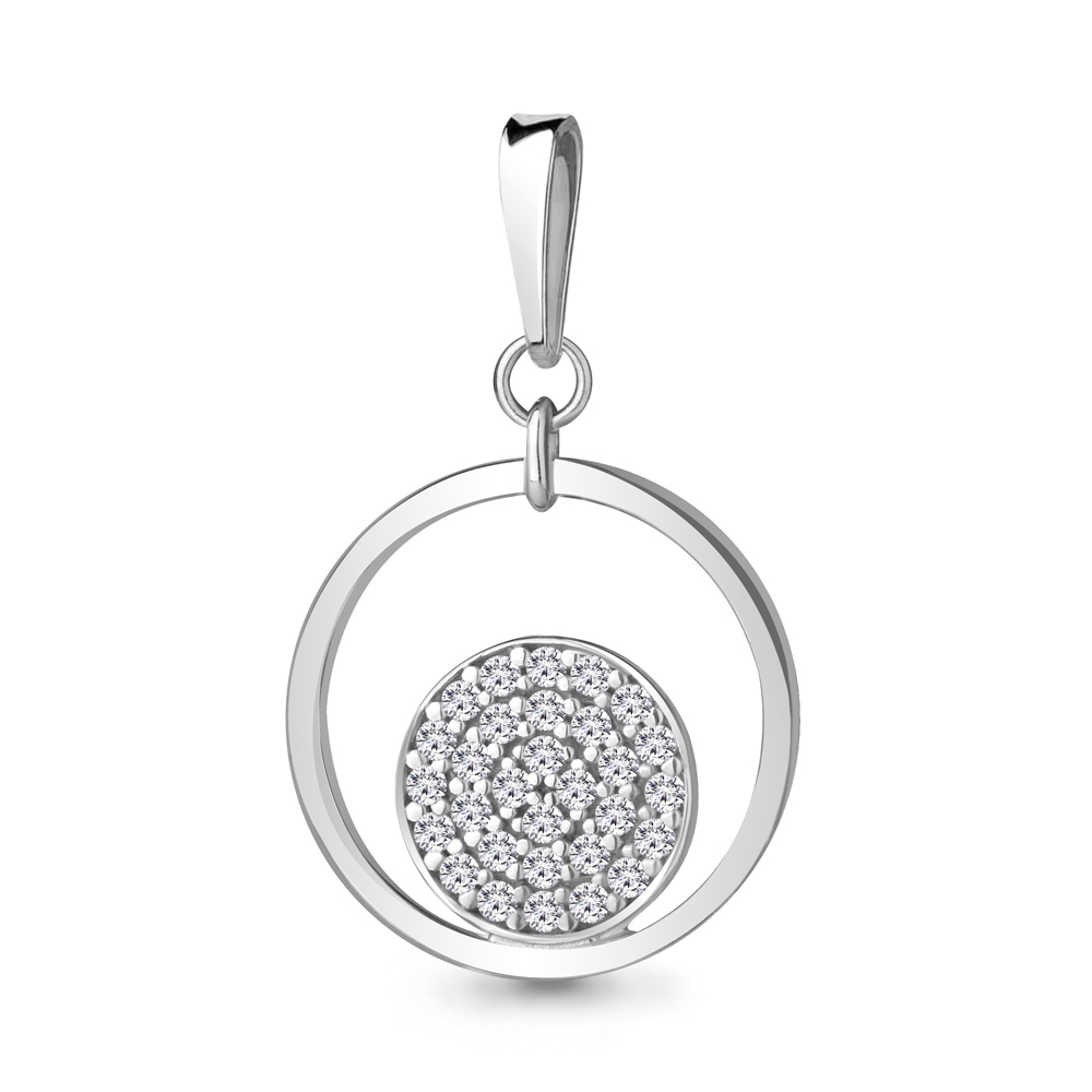 

Кулон из серебра с фианитом Aquamarine Aquamarine 24452А_925_р, 24452А_925_р