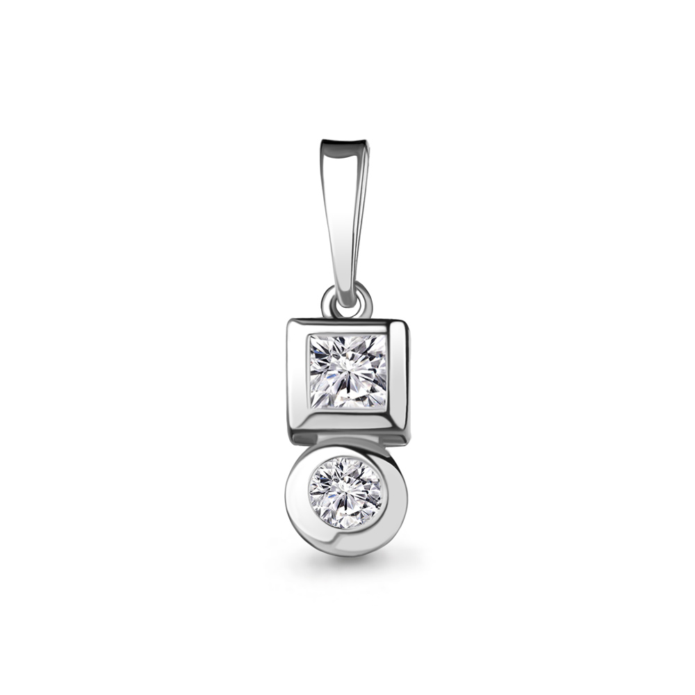 

Кулон из серебра с фианитом Aquamarine Aquamarine 24445А_925_р, 24445А_925_р