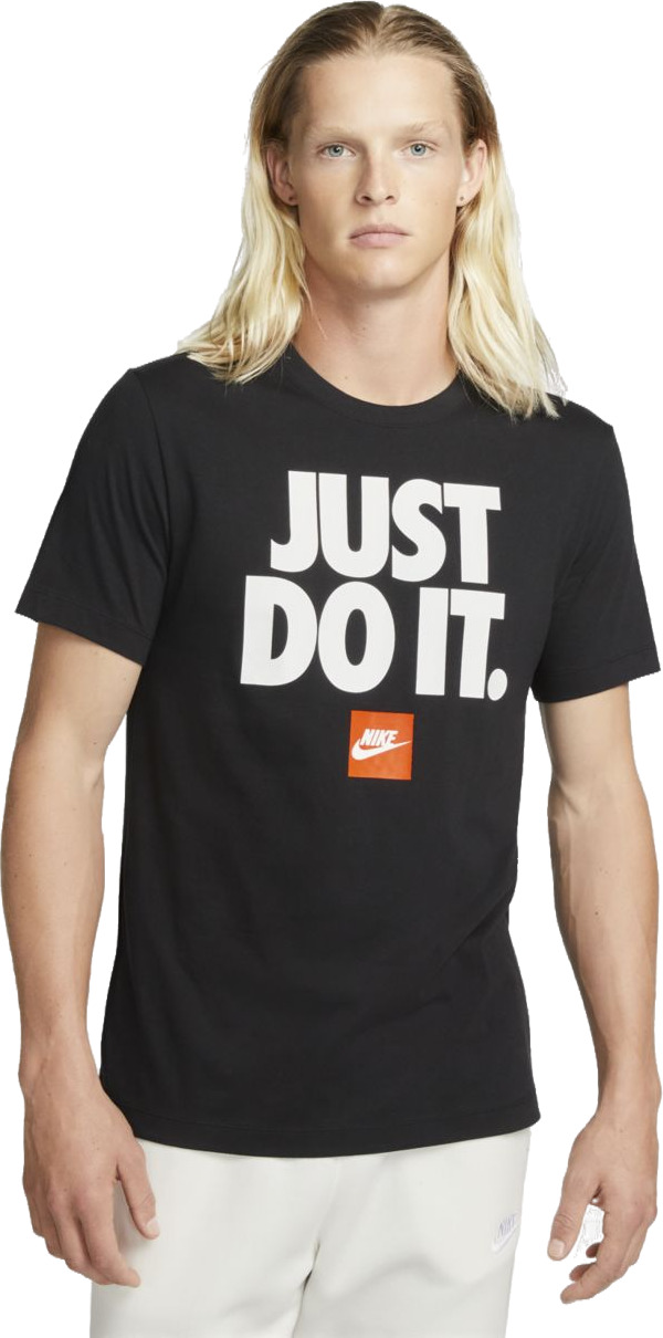 фото Футболка мужская nike m nsw tee fran jdi verbiage черная l