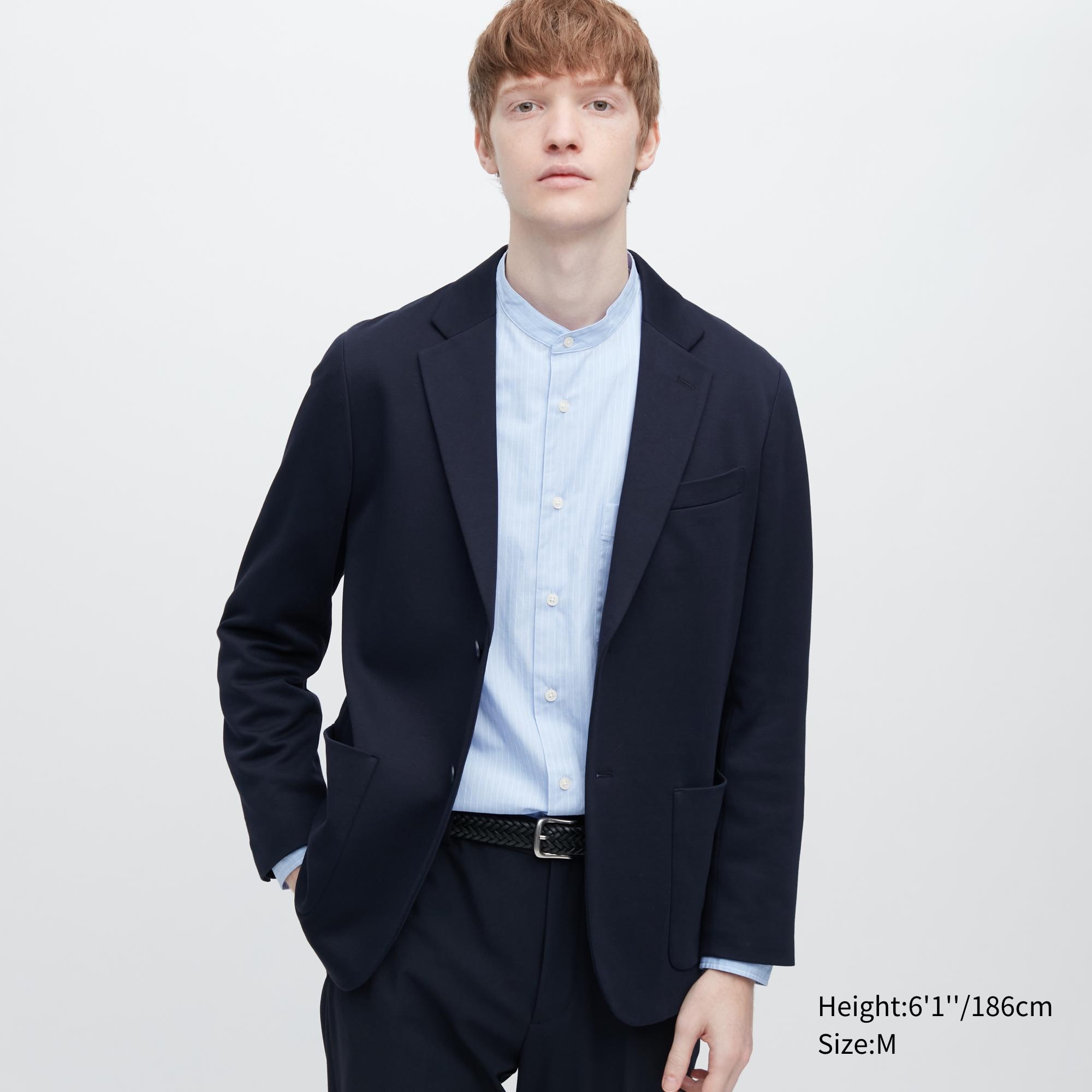 Пиджак мужской UNIQLO 453851COL69 синий L (доставка из-за рубежа)