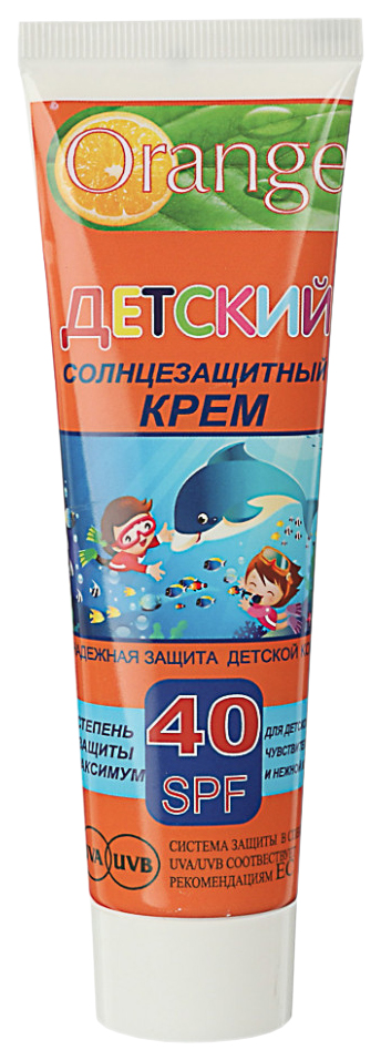 Крем Orange солнцезащитный SPF 40, 90 мл мусс крем водостойкий белита солнцезащитный spf 50 150 мл