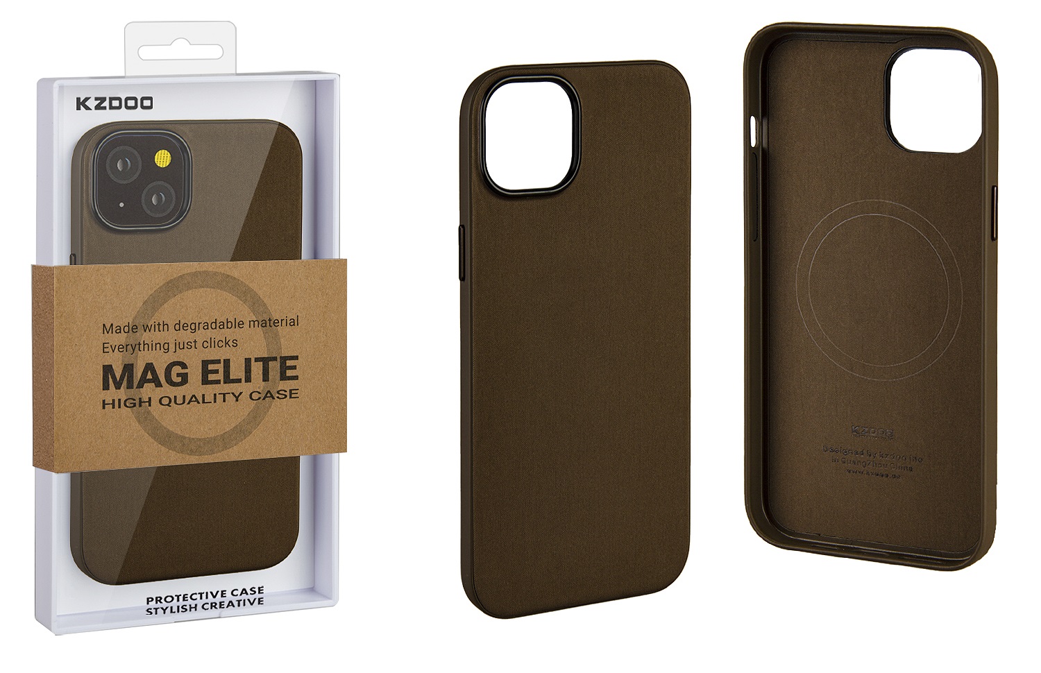 

Чехол iPhone 15 Mag Elite, коричневый (IS790177)