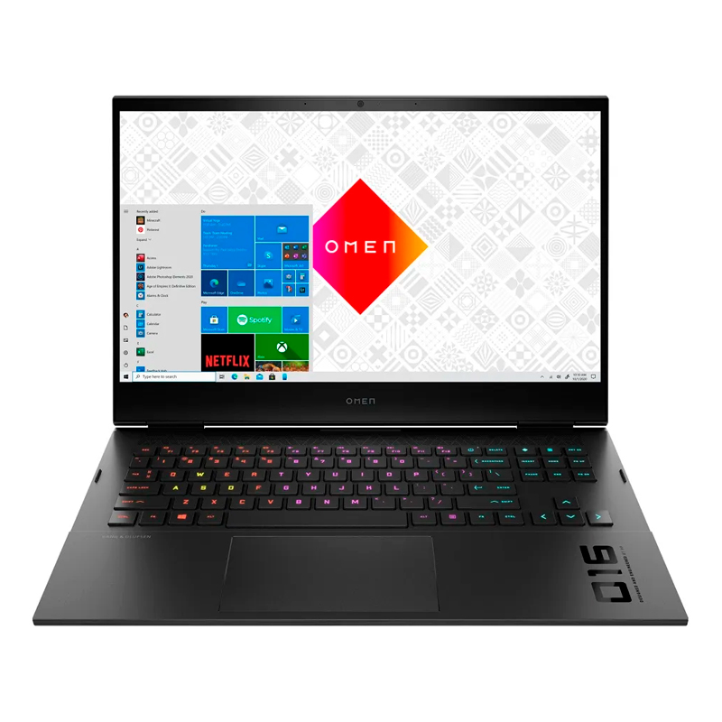 фото Игровой ноутбук hp omen 16-c0045ur silver (4e1r9ea)