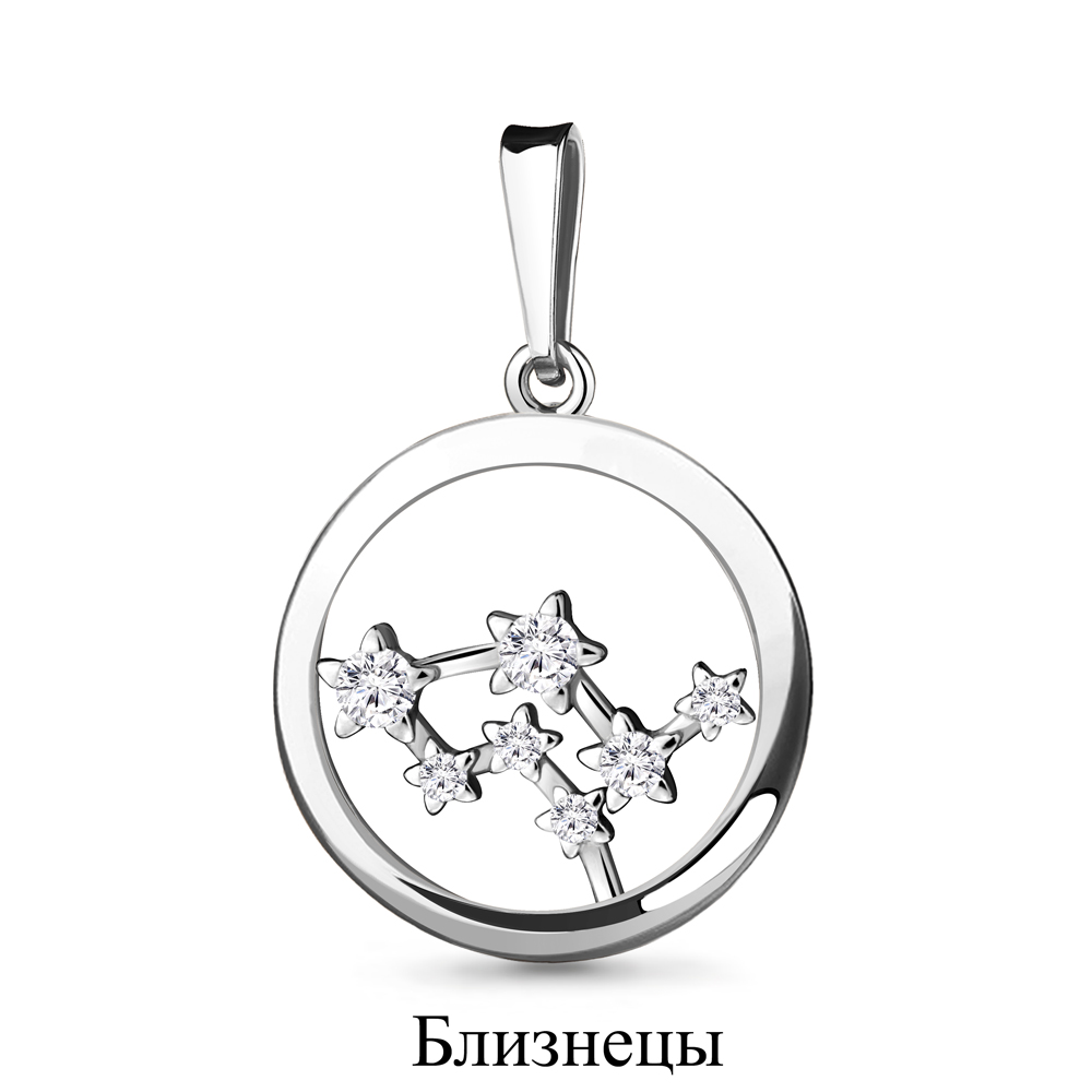 

Кулон из серебра с фианитом Aquamarine Aquamarine 24311А_925_р, 24311А_925_р