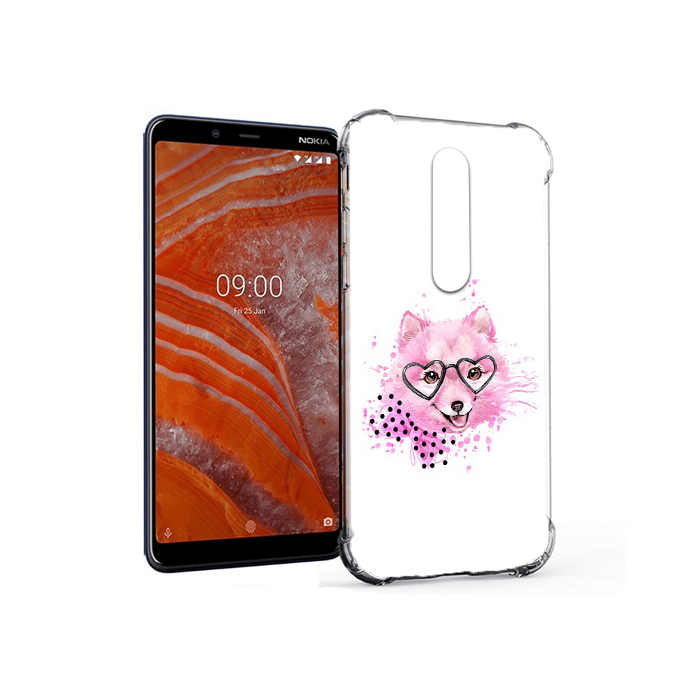 

Чехол MyPads Tocco для Nokia 3.1 Plus розовый волченок (PT121397.96.585), Прозрачный, Tocco