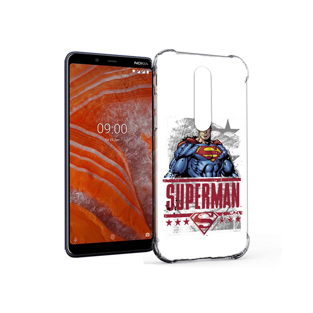 

Чехол MyPads Tocco для Nokia 3.1 Plus рисунок супермен (PT121397.96.583), Прозрачный, Tocco