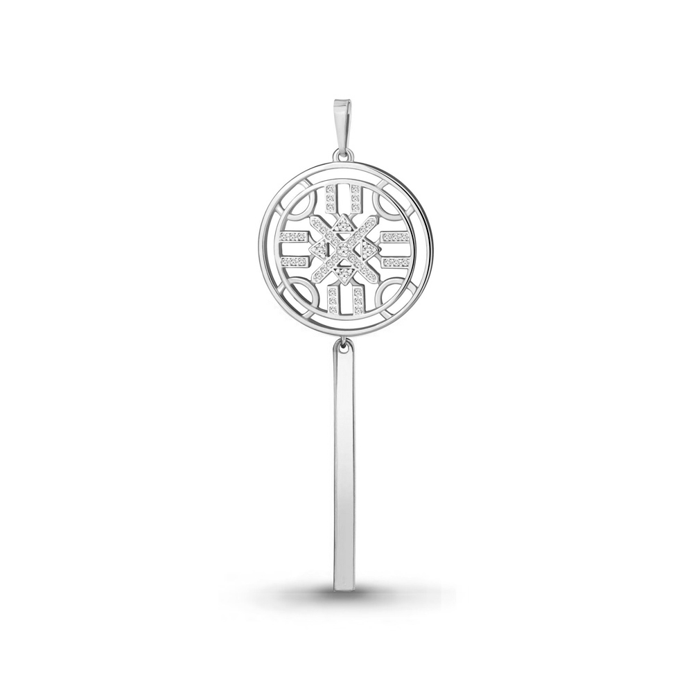 

Подвеска из серебра с фианитом Aquamarine Aquamarine 24256А_925_р, 24256А_925_р