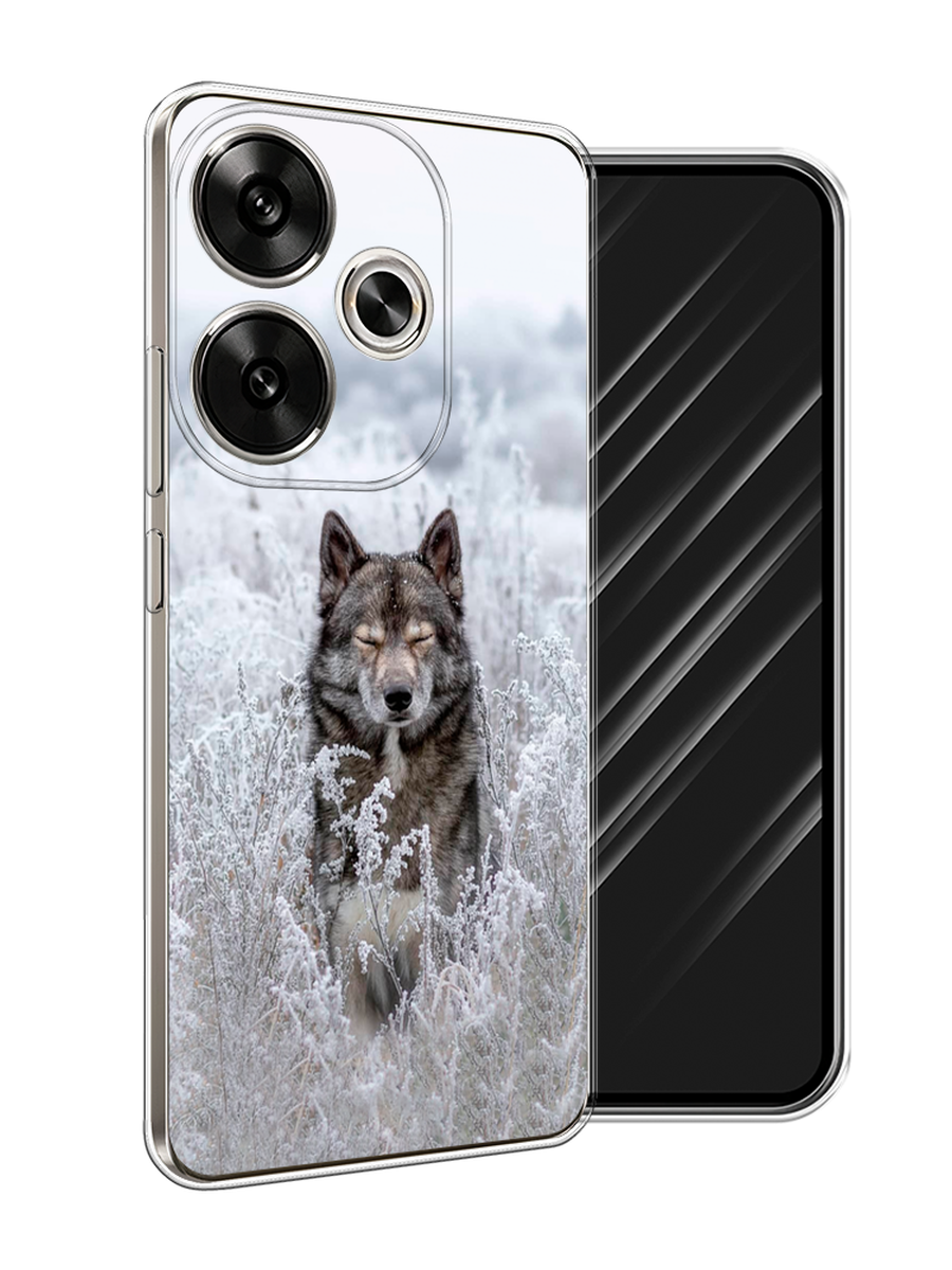 

Чехол Awog на Xiaomi Redmi Turbo 3 "Волк в поле", Белый;черный, 322150-1