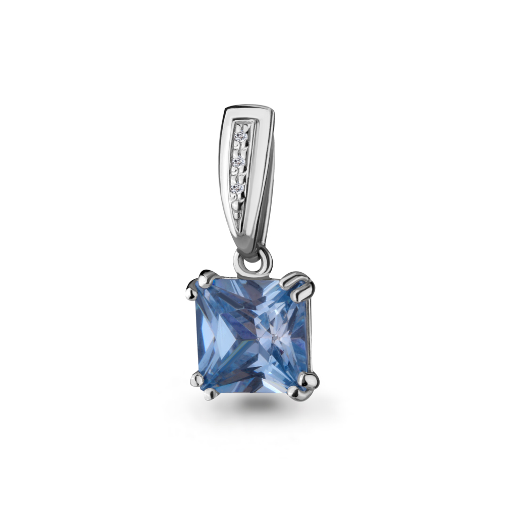 

Кулон из серебра с фианитом Aquamarine Aquamarine 24164Н_925_р, 24164Н_925_р