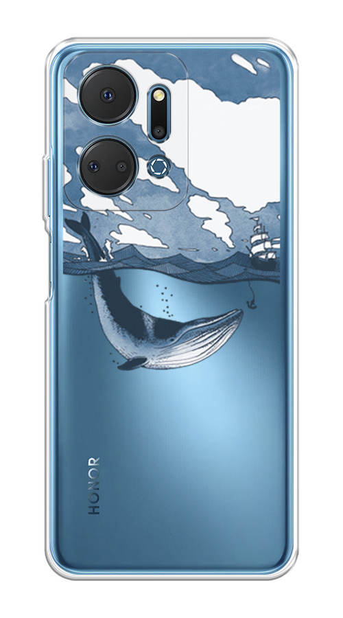 

Чехол на Honor X7A Plus "Большой кит", Синий, 6121850-1
