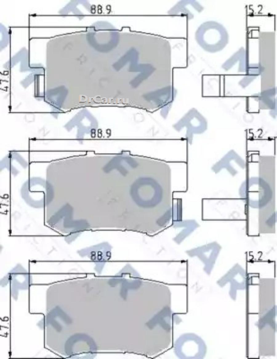 

Колодки торм.зад. FOMAR-FRICTION FO933281