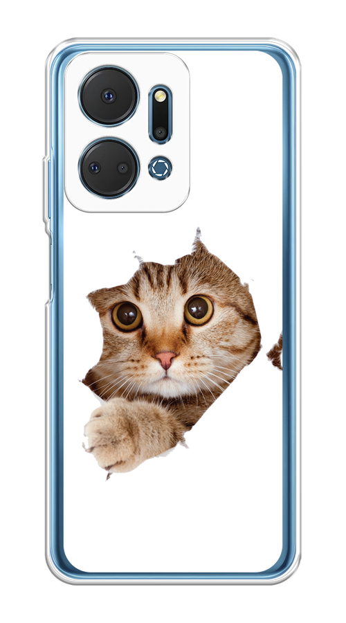 

Чехол на Honor X7A Plus "Кот и бумага", Белый;коричневый, 6121850-1