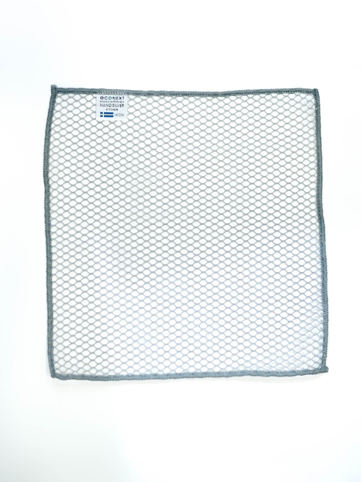 фото Набор салфеток econext из микроволокна, сетка узелковая для мытья посуды, 2 шт,30*30 см