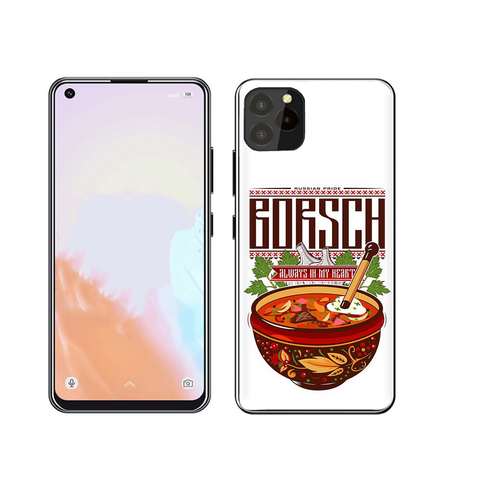 

Чехол MyPads Tocco для Oukitel C21 Pro русский борщ, Прозрачный, Tocco