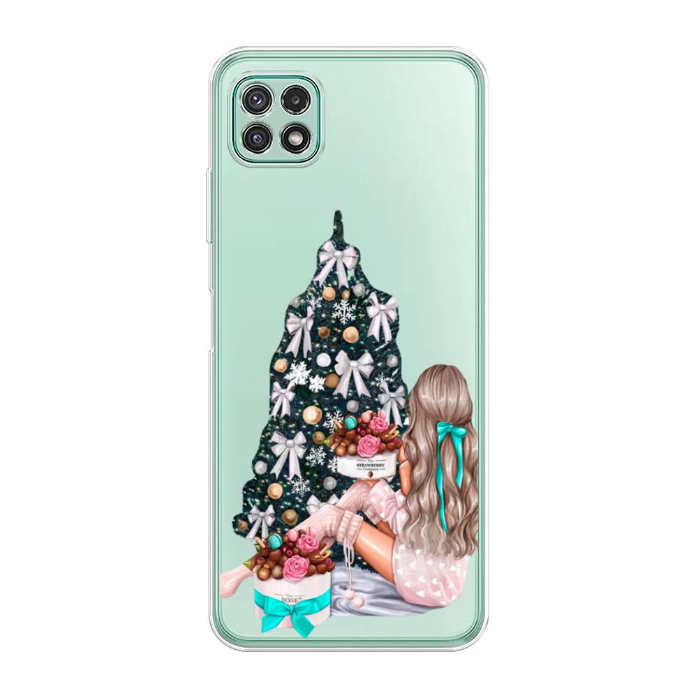 

Чехол для Samsung Galaxy A22s 5G "New Year", Зеленый;бежевый;голубой, 2104250-5