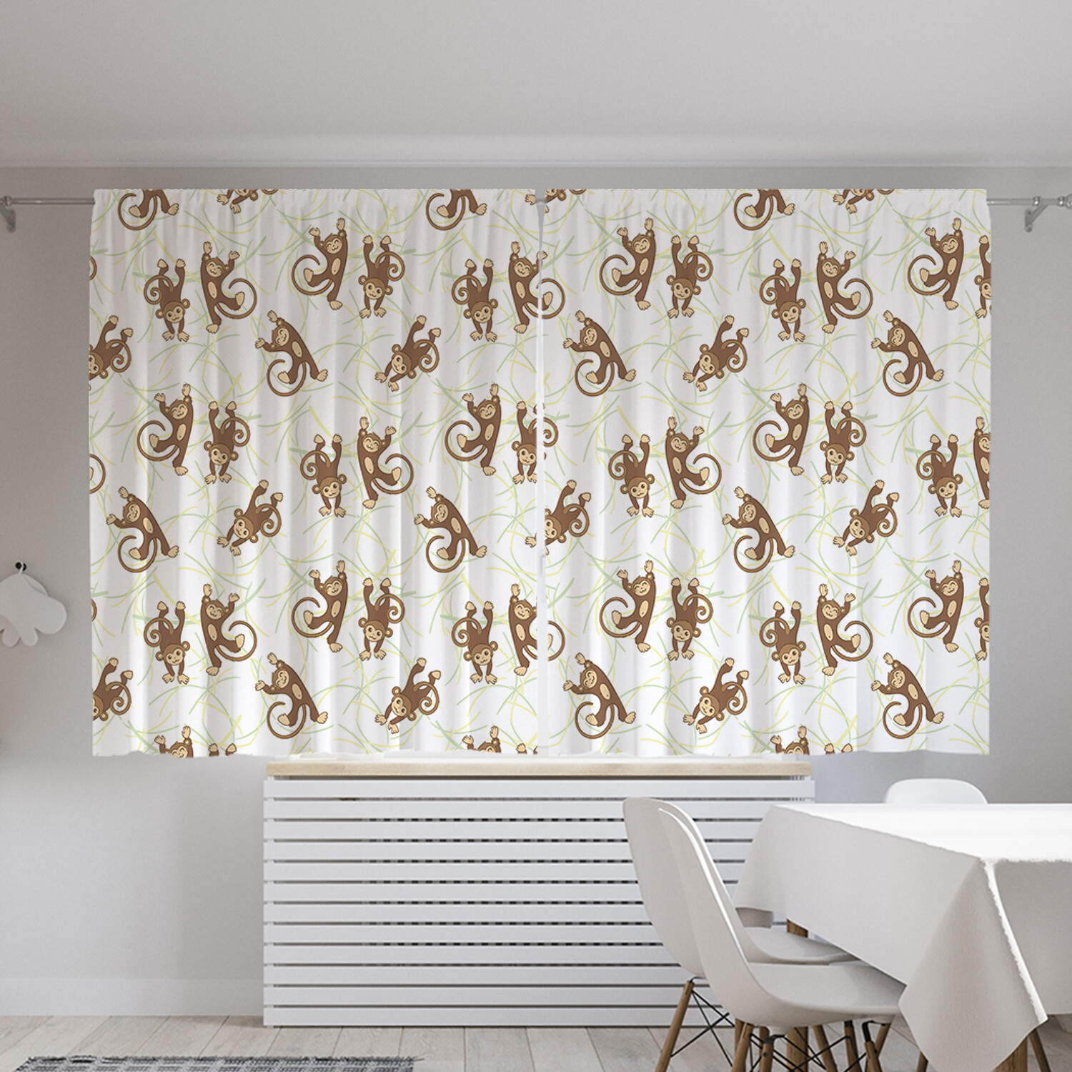 

Классические шторы JoyArty "Игривая мартышка", серия Oxford DeLux, 2 полотна 145x180 см, Игривая мартышка