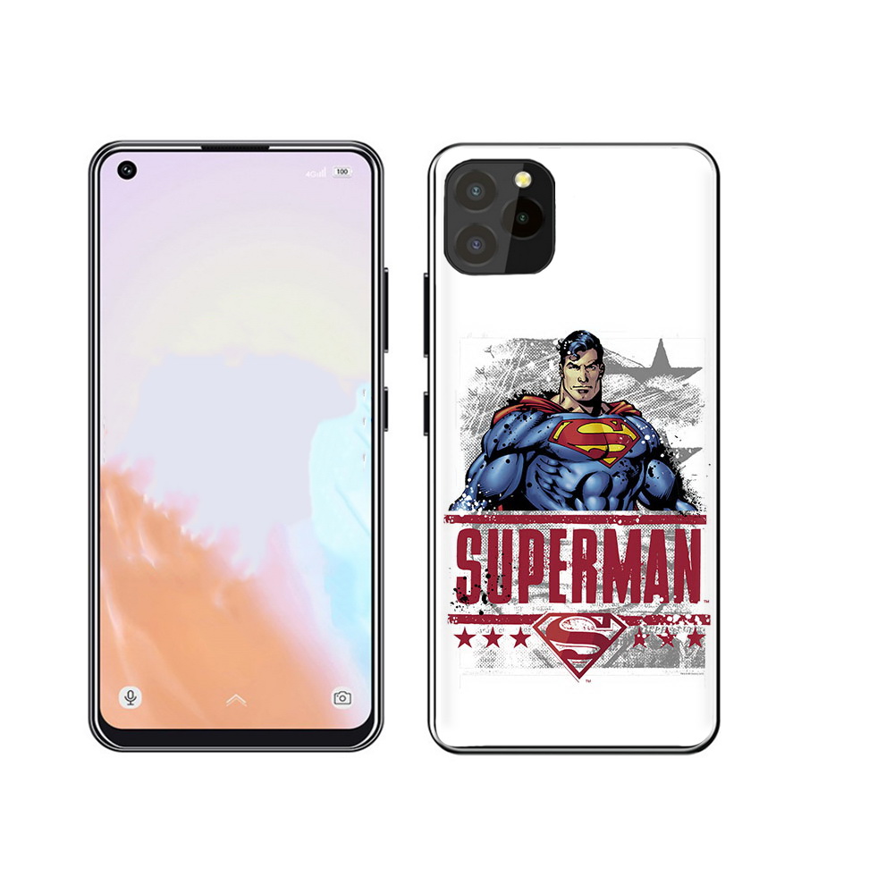 

Чехол MyPads Tocco для Oukitel C21 Pro рисунок супермен, Прозрачный, Tocco