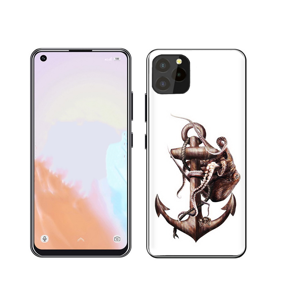 

Чехол MyPads Tocco для Oukitel C21 Pro ржавый якорь, Прозрачный, Tocco