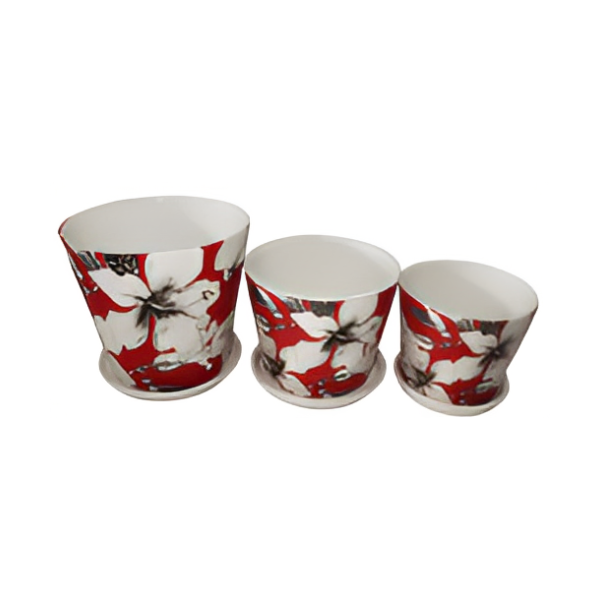 

Горшок для цветов BuyHouse KT-35420 красный