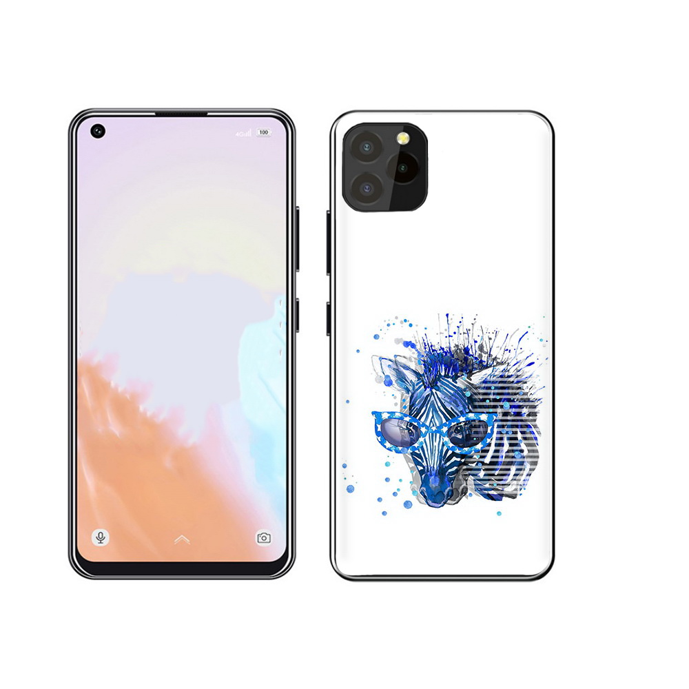 

Чехол MyPads Tocco для Oukitel C21 Pro расплывчатая зебра, Прозрачный, Tocco