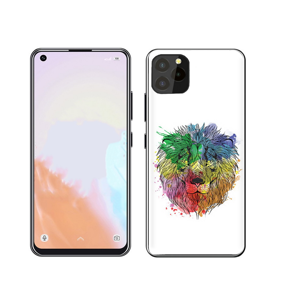 

Чехол MyPads Tocco для Oukitel C21 Pro разноцветный гордый лев, Прозрачный, Tocco