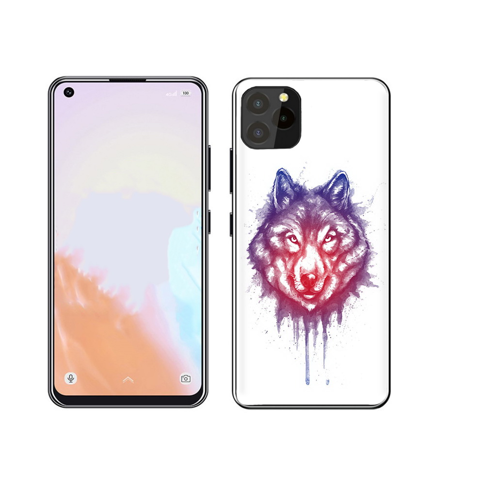 

Чехол MyPads Tocco для Oukitel C21 Pro пушистый волк, Прозрачный, Tocco