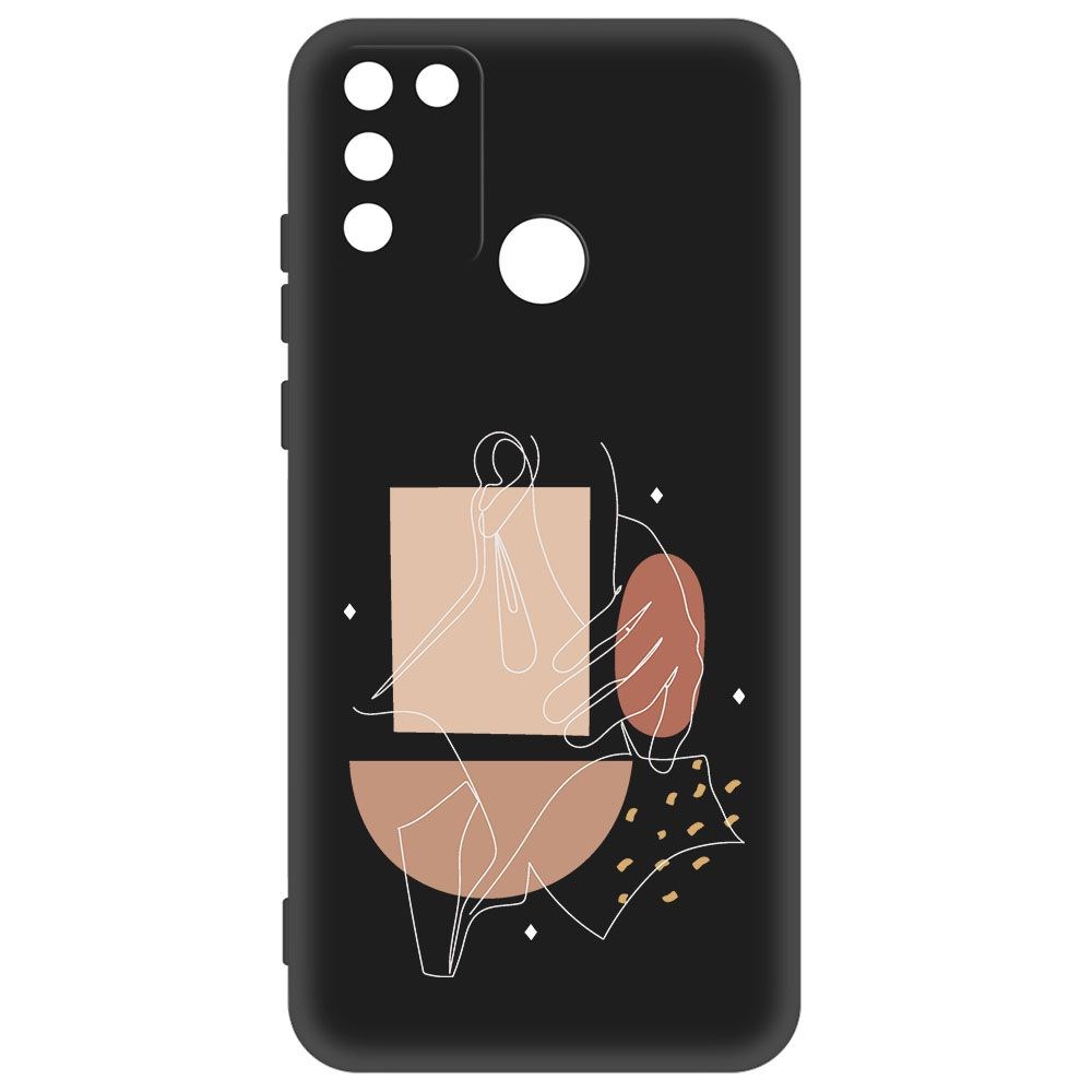 

Чехол-накладка Krutoff Soft Case Изящность для Honor 9A черный