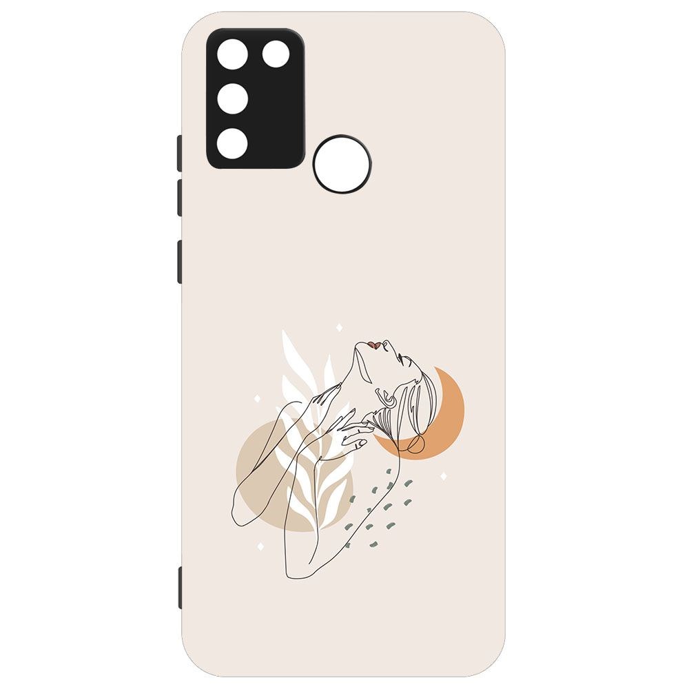 фото Чехол-накладка krutoff soft case женственность для honor 9a черный
