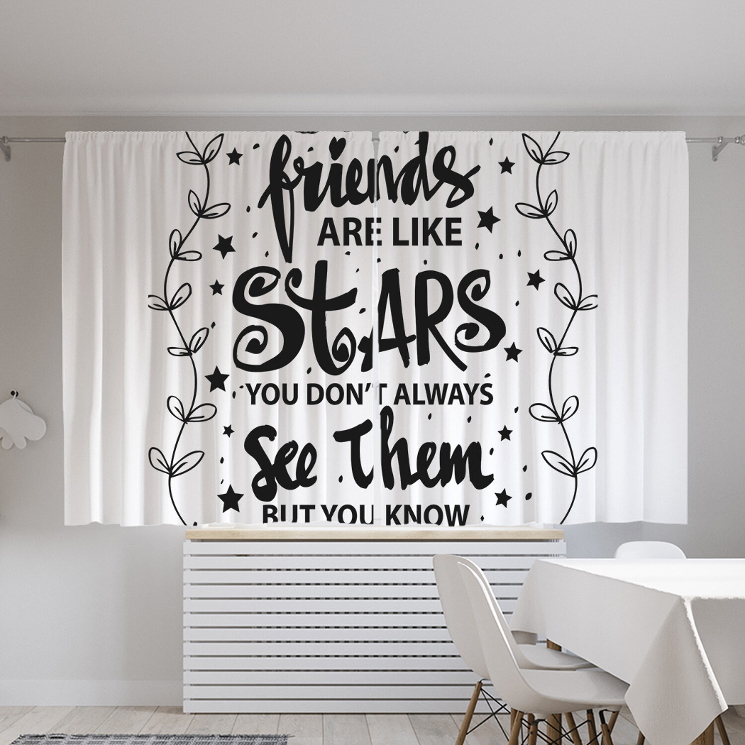 

Классические шторы JoyArty "Хорошие друзья, как звезды", Oxford DeLux, 2шт 145x180 см, Хорошие друзья, как звезды