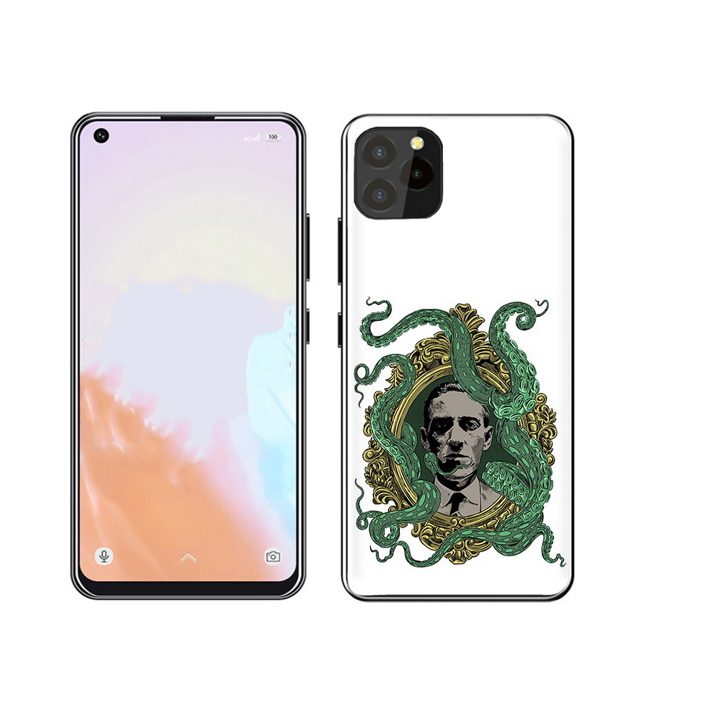 

Чехол MyPads Tocco для Oukitel C21 Pro портрет с кракеном, Прозрачный, Tocco