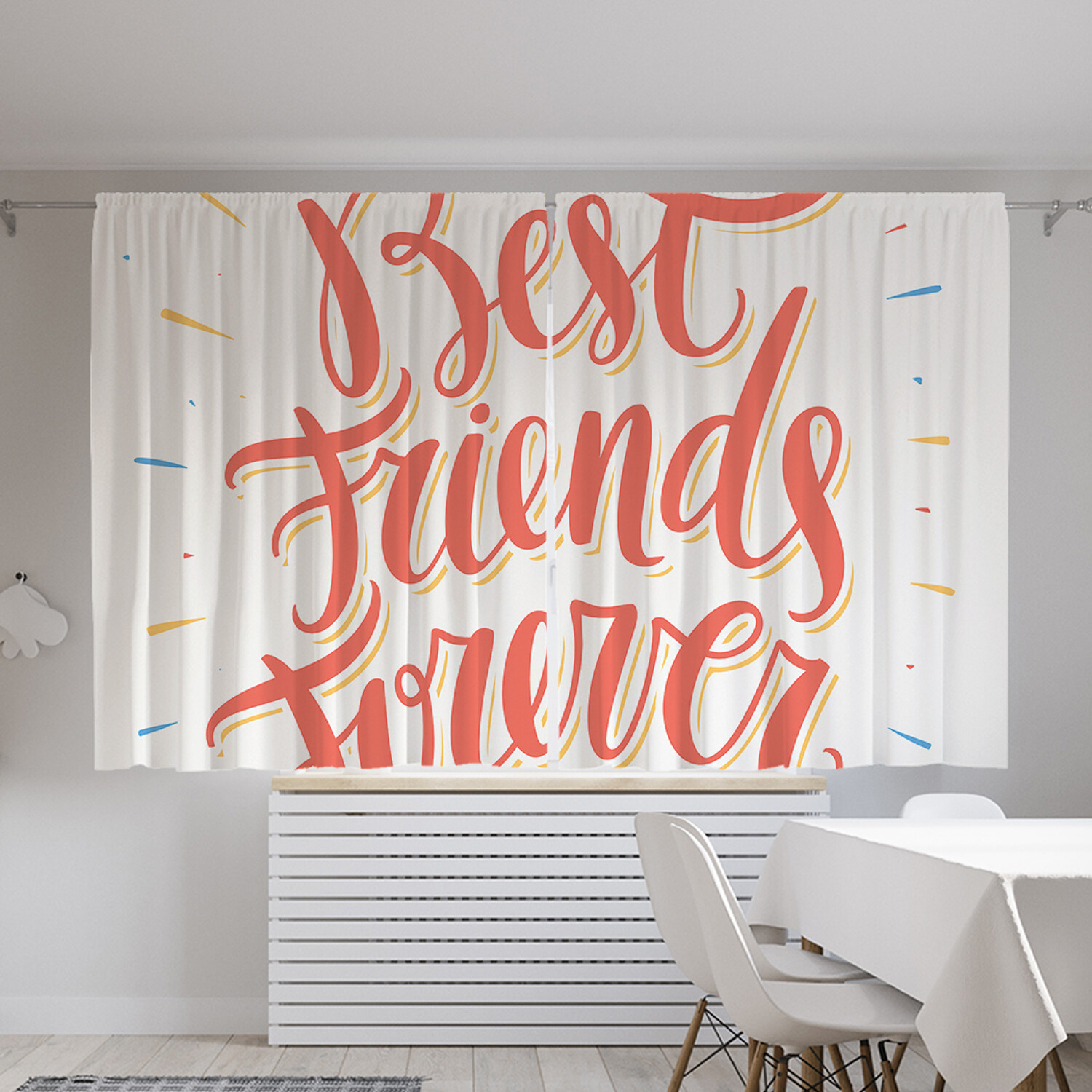 

Классические шторы JoyArty "Вечная дружба", серия Oxford DeLux, 2 полотна 145x180 см, Вечная дружба